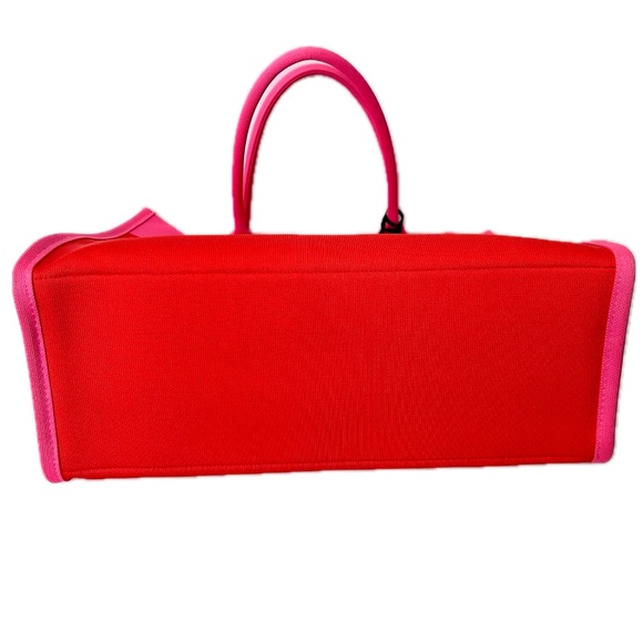 NWT Colorblock Knit Tote - kate spade new york x Target - IT'S IN THE BAG red/pk - Picture 11 of 15